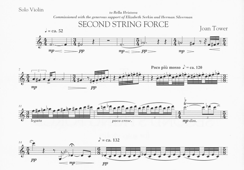 Second String Force - Joan Tower