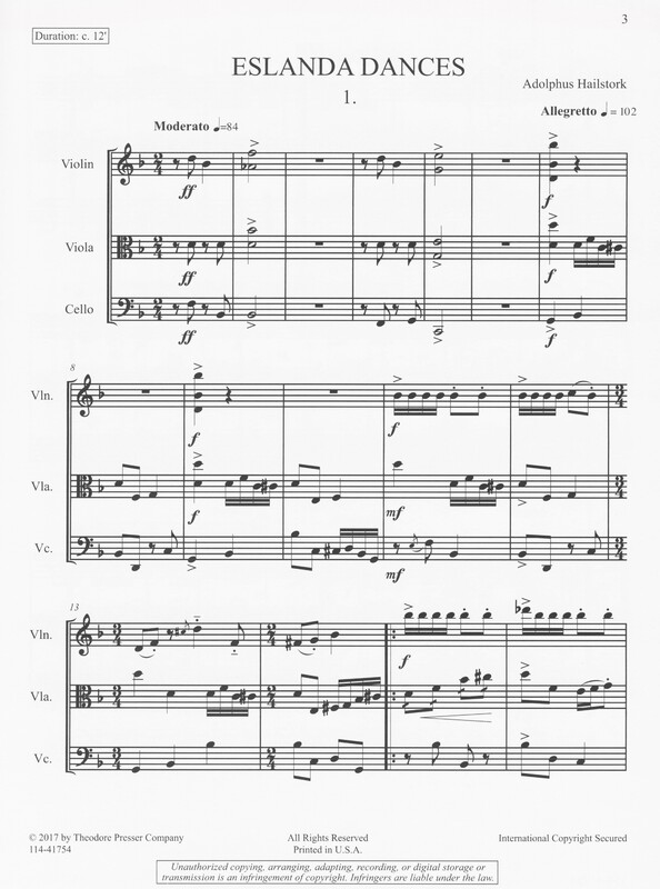 Eslanda Dances - Adolphus Hailstork