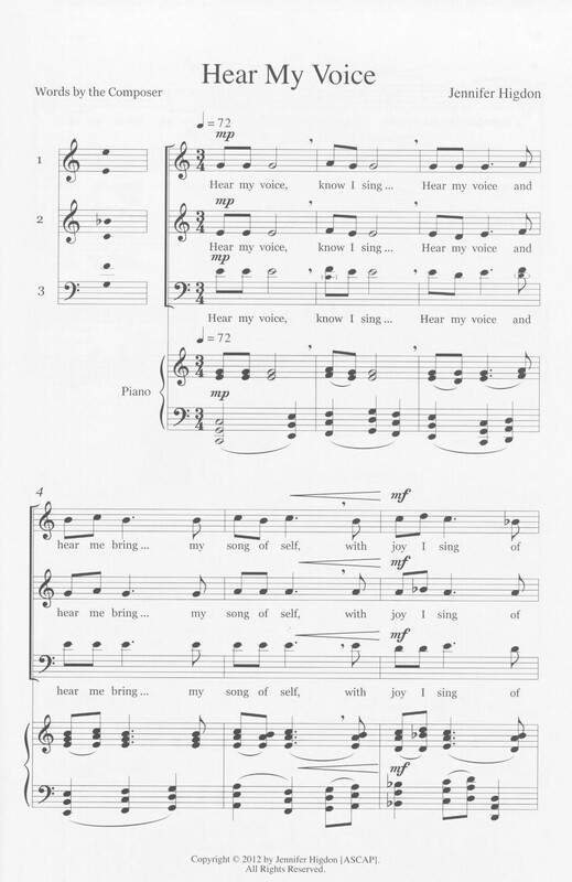 Hear My Voice - Jennifer Higdon