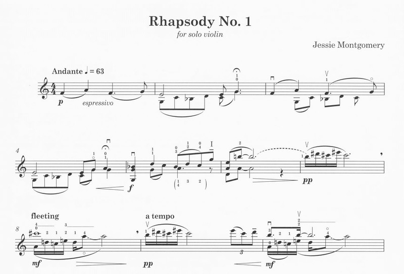 Rhapsody No. 1 - Jessie Montgomery