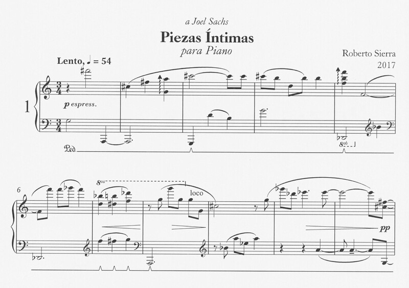 Piezas Intimias - Roberto Sierra