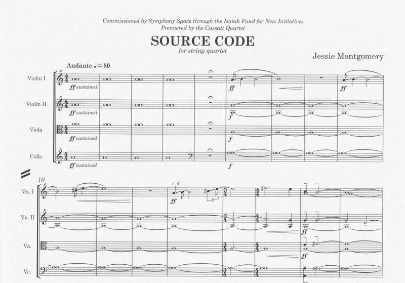 Source Code - Jessie Montgomery