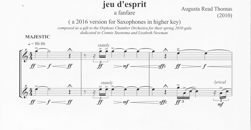 Jeu D'Esprit - Augusta Read Thomas