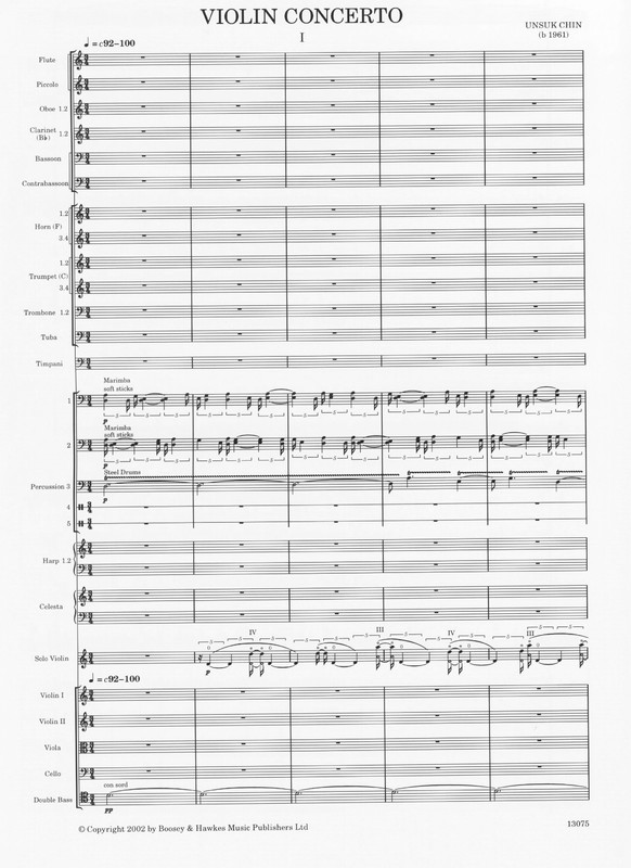 Violin Concerto - Unsuk Chin