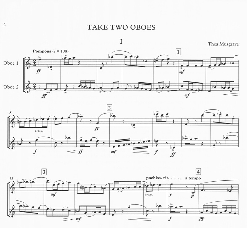 Take Two Oboes - Thea Musgrave