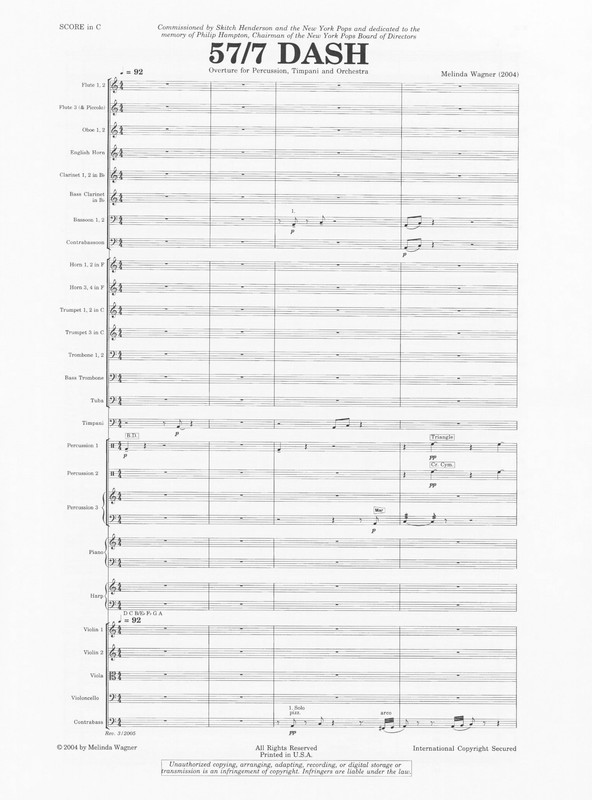 57/7 Dash - Melinda Wagner