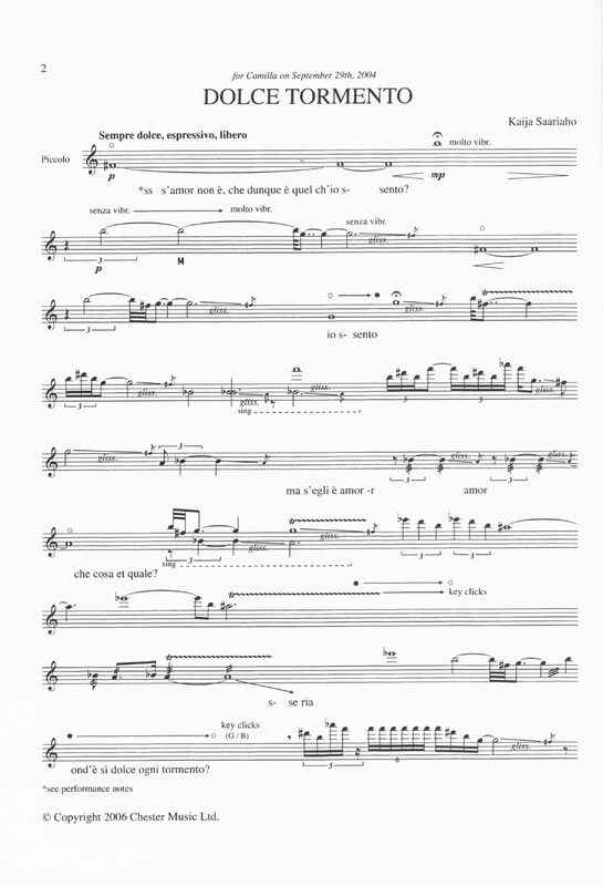 Dolce Tormento - Kaija Saariaho