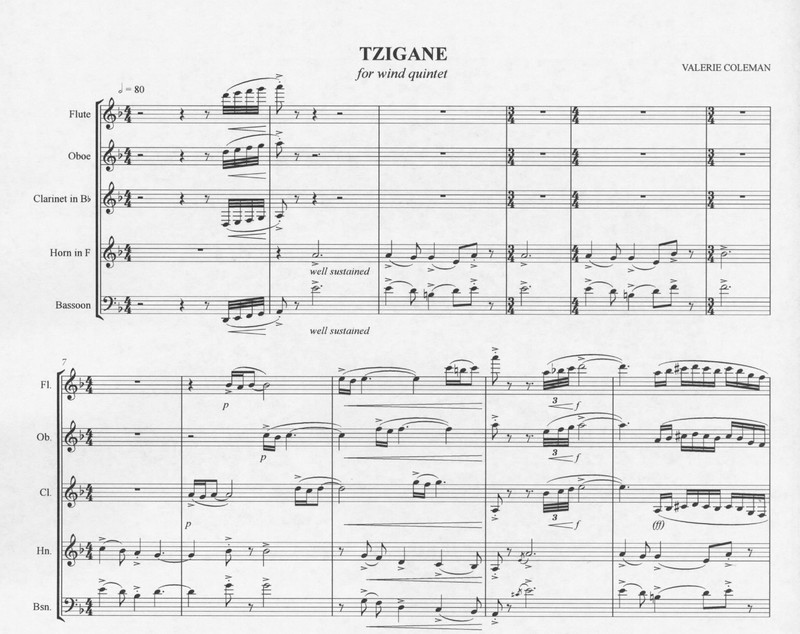 Tzigane - Valerie Coleman