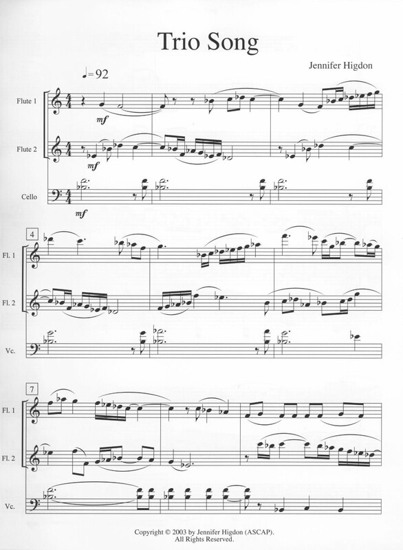 Trio Song - Jennifer Higdon