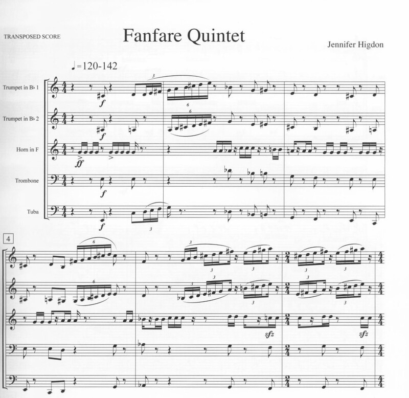 Fanfare Quintet - Jennifer Higdon
