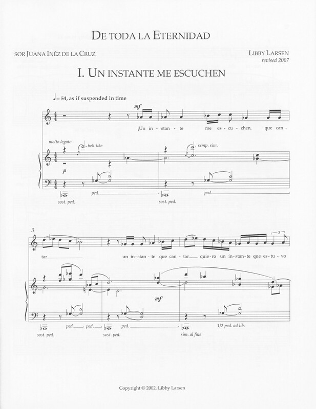 De Toda la Eternidad - Libby Larsen