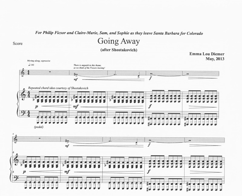 Going Away - Emma Lou Diemer