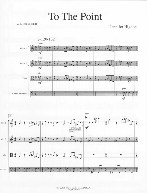 To the Point - Jennifer Higdon