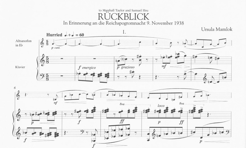 Rückblick - Ursula Mamlok