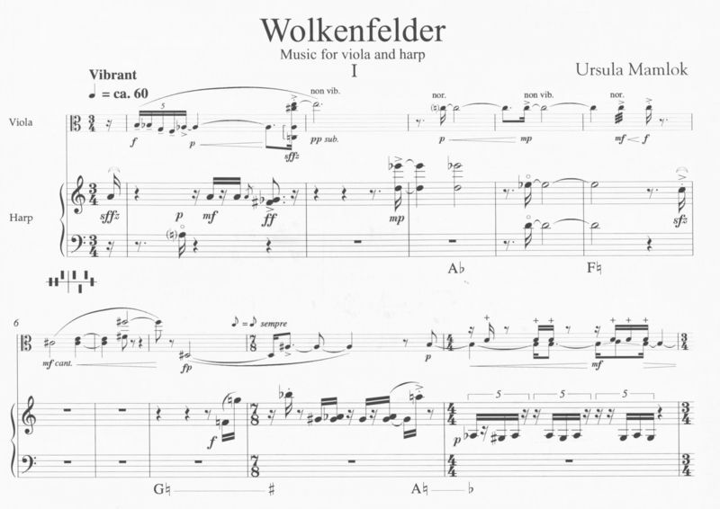 Wolkenfelder - Ursula Mamlok