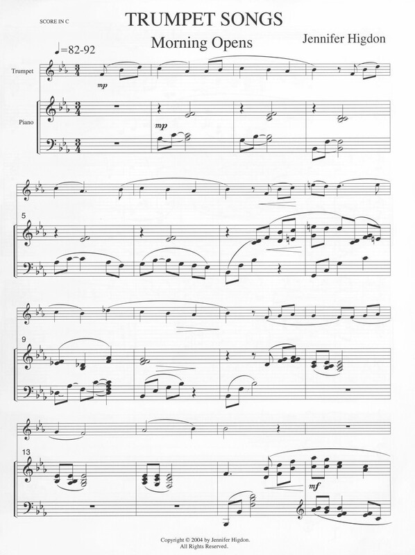 Trumpet Songs - Jennifer Higdon