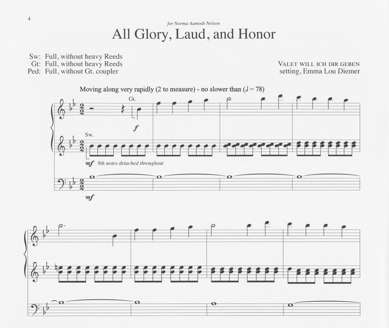 Glory, Laud, and Honor - Emma Lou Diemer