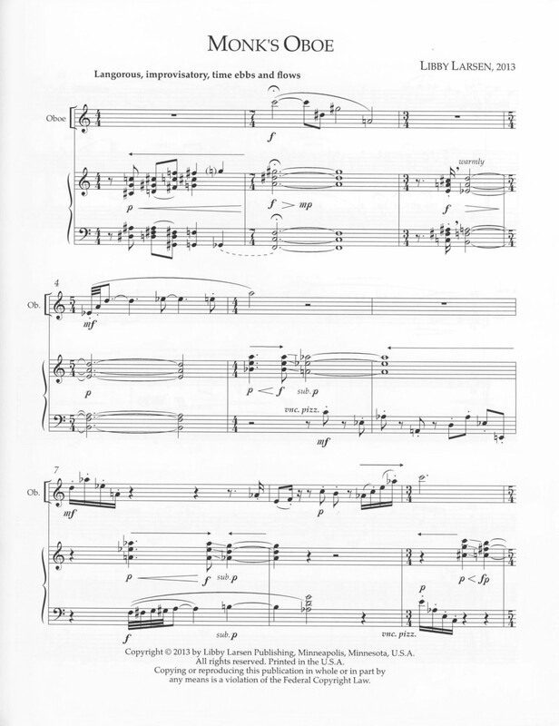Monk's Oboe - Libby Larsen