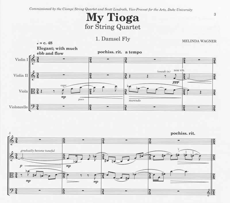 My Tioga - Melinda Wagner