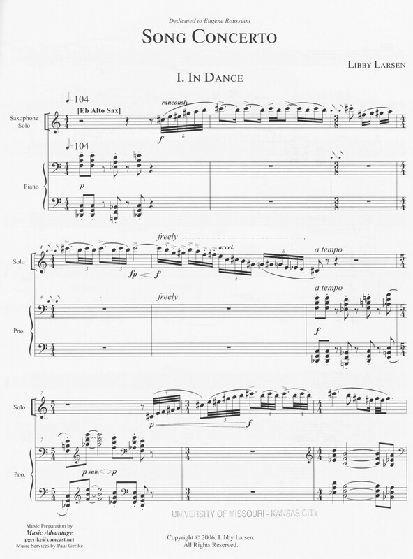 Song Concerto - Libby Larsen