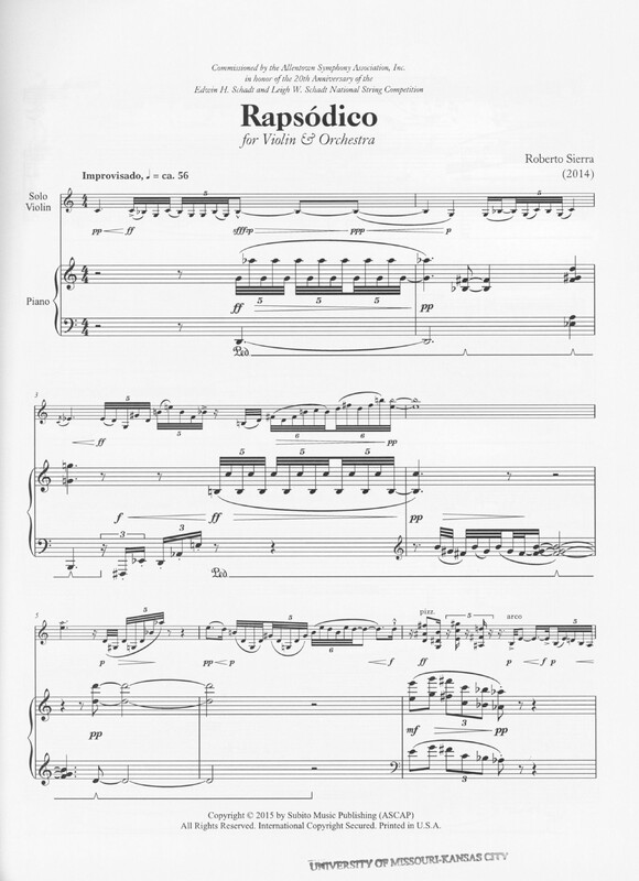 Rapsódico - Roberto Sierra