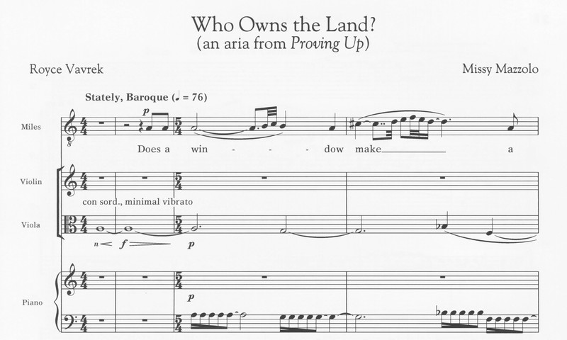 Miles and Nore, Proving up - Missy Mazzoli