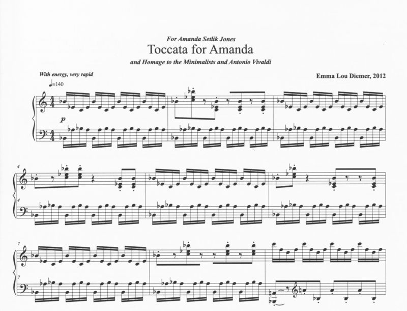 Toccata for Amanda -Emma Lou Diemer