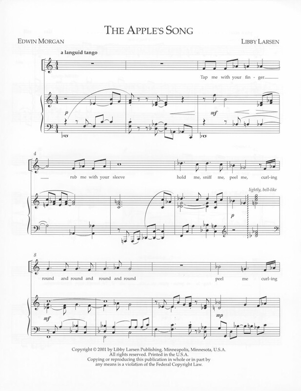 The Apple's Song - Libby Larsen