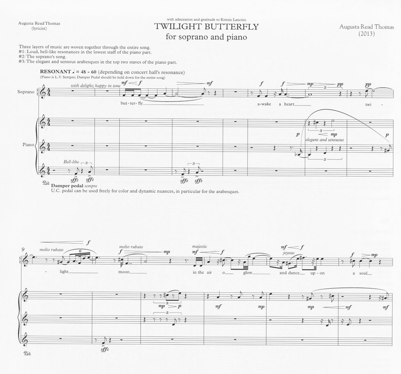 Twilight Butterfly -Augusta Read Thomas