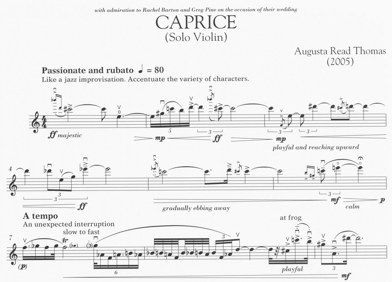 Caprice - Augusta Read Thomas