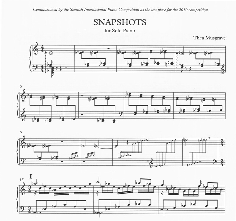 Snapshots - Thea Musgrave