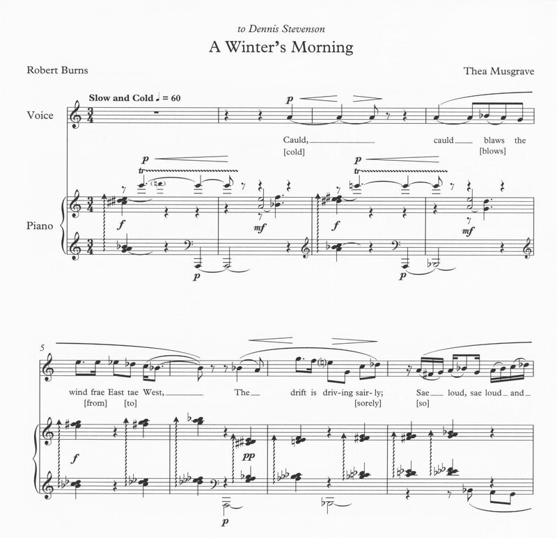 A Winter's Morning - Thea Musgrave