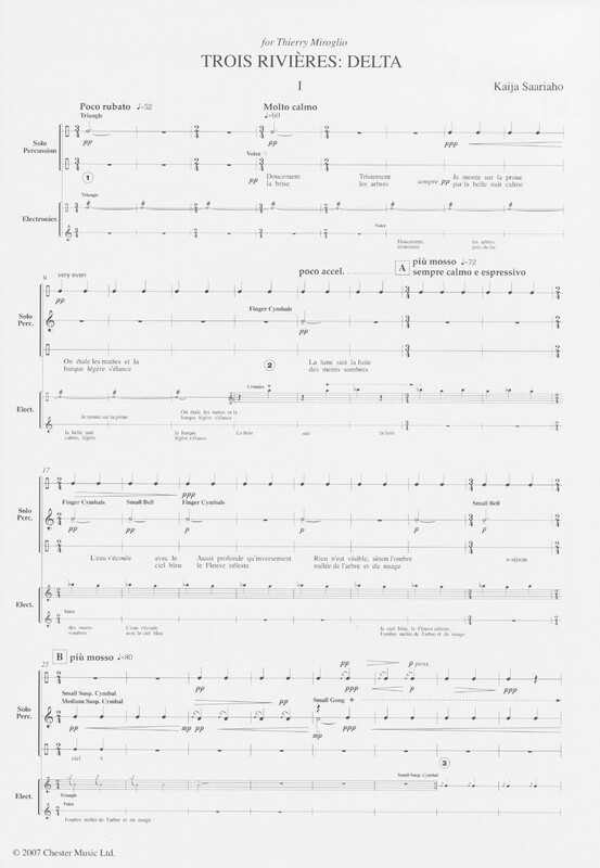 Trois Rivières: Delta - Kaija Saariaho