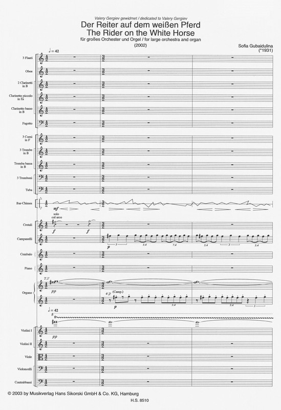 The Rider on a White Horse - Sofia Gubaidulina