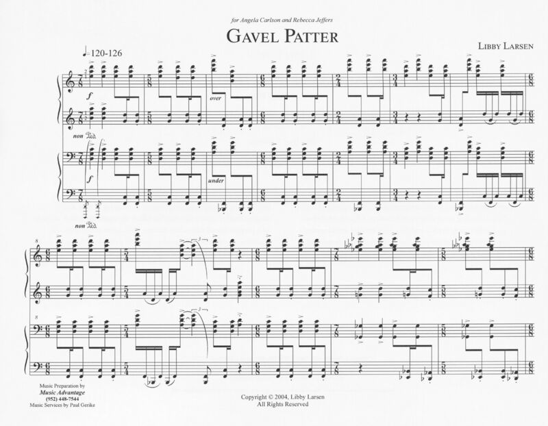 Gavel Patter - Libby Larsen