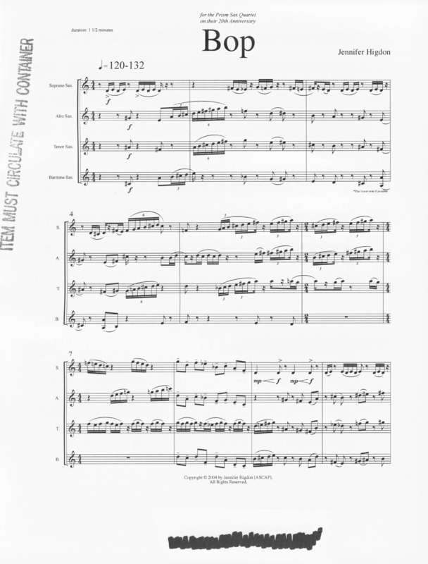 Bop - Jennifer Higdon