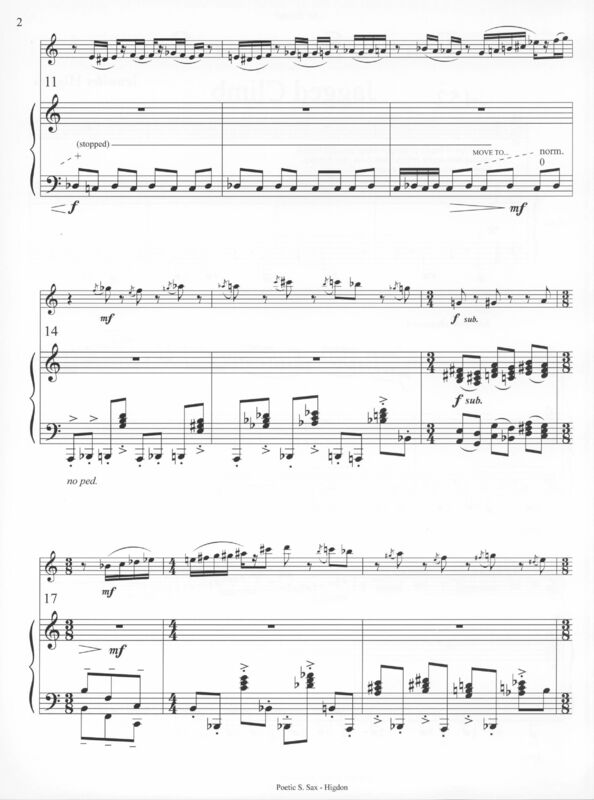 Poetic Soprano Sax - Jennifer Higdon