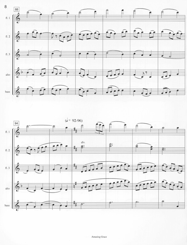 Amazing Grace for Flute Choir - Jennifer Higdon