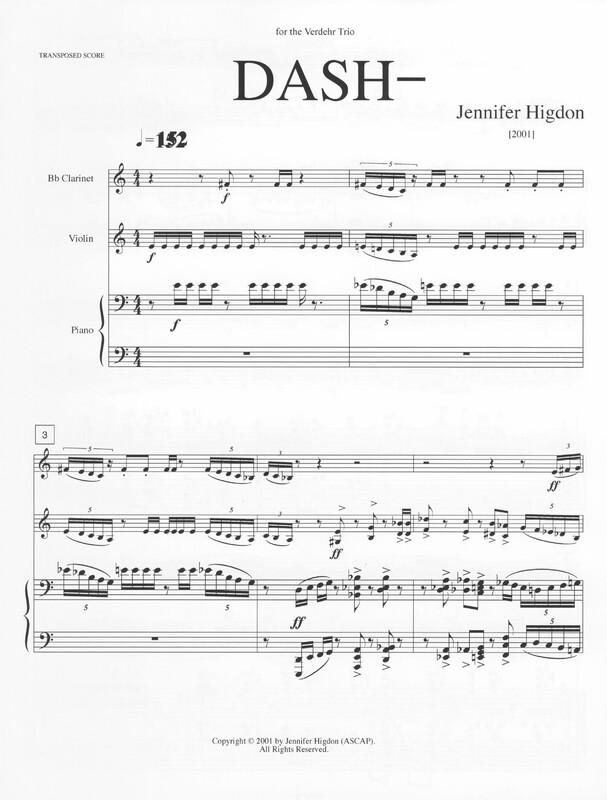 Dash - Jennifer Higdon