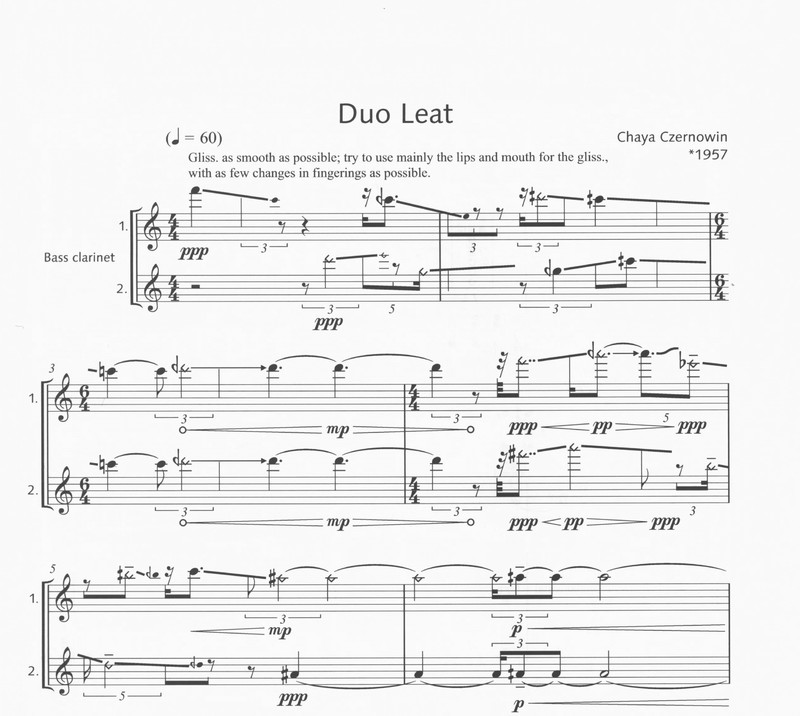 Duo Leat - Chaya Czernowin