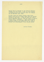 Lucille Turner, Letter