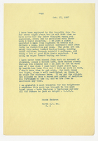 Rhoda Jackson, Letter