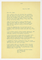 Nettie Ely, Letter