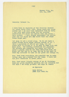 Dora Mattox, Letter