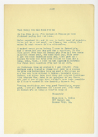 Anna L. Molle, Letter
