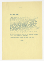 Ora Brown, Letter