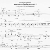 weariness heals wounds I: in memoriam Michael Glawogger - Olga Neuwirth