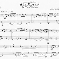 A la Mozart - Adolphus Hailstork