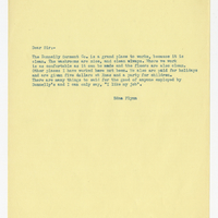 Edna Flynn, Letter