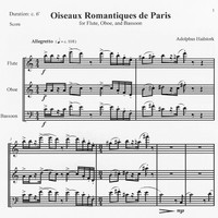 Oiseaux Romantiques de Paris - Adolphus Hailstork